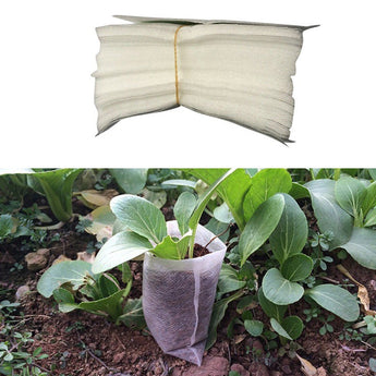 100pcs Disposable Seedling Bag Nursery Pots Seedling Non Woven Garden Supplies Planting Bag Degradable Fabric Bags