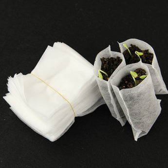 100Pcs 8*10cm/9*10cm non-woven fabric seeding nursery bags Nursery Pots Seedling raising Bags Fabrics Garden Supplies