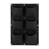 Vegetable Plant Wall Hanging Garden Vertical Gardening 6/9/12/18 Pockets Black Felt Fabric Grow Bag Pots Garden Supplies