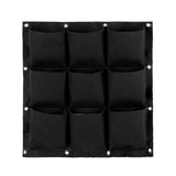 Vegetable Plant Wall Hanging Garden Vertical Gardening 6/9/12/18 Pockets Black Felt Fabric Grow Bag Pots Garden Supplies