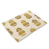Nordic Kitchen Black Gold Heart Lips Letter Printed Placemats for Dining Table Accessories Pineapple Cat Stripe Bar Mat Coaster