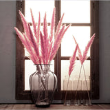 7Pcs/lot Bulrush Natural Dried Small Pampas Grass Phragmites Artificial Plants Wedding Flower Bunch for Home Decor Fake Flowers