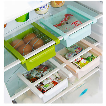 Refrigerator Storage Box Fresh Space Layer Container Kitchen Refrigerators Drawer Shelf Plate Vegetable Fruit Organizer Box