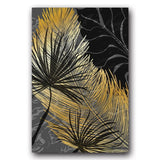 Scandinavian Style Poster Marble Golden Leaf Art Plant Abstract Painting Living Room Decoration Pictures Nordic Decoration