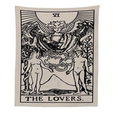 India Mandala Tarot Tapestry Wall Hanging Sun Moon Wall Tapestry Wall Carpet Psychedelic Tapiz Witchcraft Wall Cloth Tapestries
