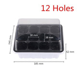 6/12 Cells Plastic Nursery Pots Nursery cultivation Pots Garden Plant Seedling Tray Germination Box with Cover Gardening Supplie