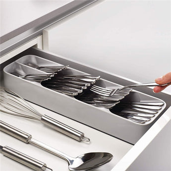 Practical Drawer Organizer Tray Spoon Cutlery Separation Finishing Storage Box Cutlery Organizer Kitchen Accessories Organizer