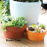 2Pcs Round Hollow Succulent Plants Flowerpots Garden Flowers Nursery Pots Home Decoration Supplies