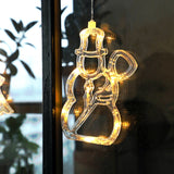 Cupule Light Bell Star LED Christmas Lights Battery Operated Hanging Christmas Lights With Suction Cup Christmas decor for home