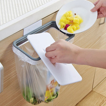 Trash Bag Storage Rack Kitchen Accessories Cupboard Kitchen Bathroom Hanging Holders Trash Toys Supplies Food Containers Kitchen