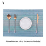 40# New Arrival Rectangle Non Slip PVC Heat Insulated Pad Placemat Dining Table Mat Coaster Kitchen Supplies