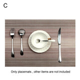 40# New Arrival Rectangle Non Slip PVC Heat Insulated Pad Placemat Dining Table Mat Coaster Kitchen Supplies