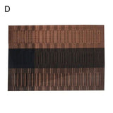 40# New Arrival Rectangle Non Slip PVC Heat Insulated Pad Placemat Dining Table Mat Coaster Kitchen Supplies