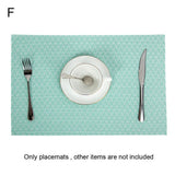 40# New Arrival Rectangle Non Slip PVC Heat Insulated Pad Placemat Dining Table Mat Coaster Kitchen Supplies