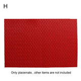 40# New Arrival Rectangle Non Slip PVC Heat Insulated Pad Placemat Dining Table Mat Coaster Kitchen Supplies