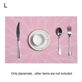 40# New Arrival Rectangle Non Slip PVC Heat Insulated Pad Placemat Dining Table Mat Coaster Kitchen Supplies