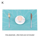 40# New Arrival Rectangle Non Slip PVC Heat Insulated Pad Placemat Dining Table Mat Coaster Kitchen Supplies