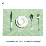40# New Arrival Rectangle Non Slip PVC Heat Insulated Pad Placemat Dining Table Mat Coaster Kitchen Supplies