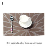 40# New Arrival Rectangle Non Slip PVC Heat Insulated Pad Placemat Dining Table Mat Coaster Kitchen Supplies