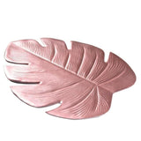 Kitchen Non-Slip Placemat Leaves PVC Dining Table Mat Disc Pads Bowl Pad Coasters Waterproof TableCloth Palm Leaf Decor Pad