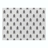 VOGVIGO Creative Geometric Printed Kitchen Placemat Dining Table Mat Coaster Cotton Linen Polyester Pads Bowl Coaster Decoration