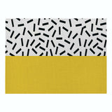 VOGVIGO Creative Geometric Printed Kitchen Placemat Dining Table Mat Coaster Cotton Linen Polyester Pads Bowl Coaster Decoration