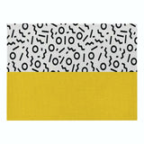 VOGVIGO Creative Geometric Printed Kitchen Placemat Dining Table Mat Coaster Cotton Linen Polyester Pads Bowl Coaster Decoration