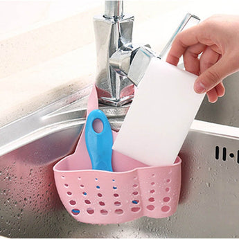 Kitchen Portable Hanging Drain shelf Basket Drain Bag Dish Rack Bath Storage Rack Gadget Tools Sink Holder For kitchen X