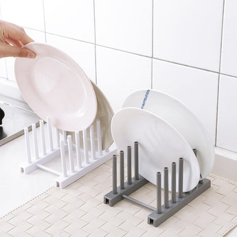 New 1Pc Kitchen Organizer Pot Lid Rack Spoon Plate Holder Shelf Cooking Dish Tray Rack Stand Kitchen Accessories Home Storage
