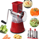 Multi-function rotary grater vegetable shredded potato machine vegetable grater manual cabbage kitchen knife kitchen tool