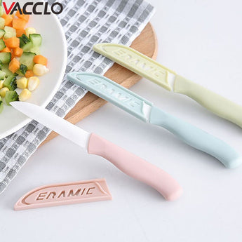 Vacclo 2019 New Fruit Knife Ceramic Kitchen Knife Folding Chef Knife Home Peeler Auxiliary Food Knife Outdoor Camping Essentials