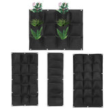 Classical Vertical Felt Garden Plant Grow Container Bags Wall Hanging Planter Black Color Home Supplies Hot Selling