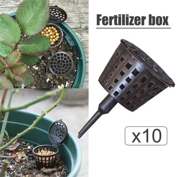 10Pcs Garden Horticulture Tool Plastic Plant Cup Orchid Bonsai Gardening Supplies Storage with Cover Case