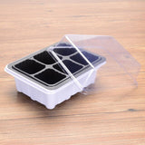 6/12 Plastic Nursery Pots Planting Seed Tray Kit Plant Germination Box with Dome and Base Garden Grow Box Gardening Supplies new