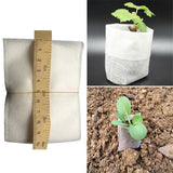 100pcs Nursery Pots Seedling-Raising Bags Fabrics Garden Nursery Bags Supplies Environmental Protection Nursery Pots 8*10cm