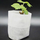 100Pcs 8x10CM Nursery Pots Seed-Raising Bags Non-woven Fabrics Garden Supply Nursery Bag White Environmentally friendly Grow Bag