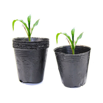Plastic Nursery Pot Plant Seedling Pouch Holder Raising Bag Home Garden Supply E65B