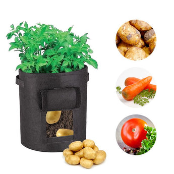 Hot! Vegetable Plant Grow Bag DIY Potato Grow Planter PE Cloth Tomato Planting Container Bag Thicken Garden Pot Garden Supplies