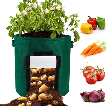 New Plant Grow Bag DIY Potato Grow Planter PE Cloth Tomato Planting Container Bag Thicken Garden Pot Garden Supplies