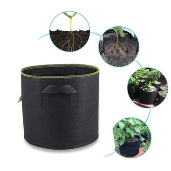 Green Plant Grow Bag Non-woven Fabric Vegetable Trees Flower Container Cup Nursery Garden Supplies Flowerpot