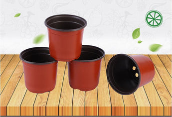 100pcs Set Plastic Flower Pot Flower Nursery Pots Garden Seedling Planter  desktop plant  Plastic pot Garden Supplies pots