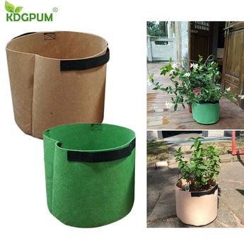 Durable Degradable Grow Bags For Plants 5/7/10 Gallon Gardening Supplies Flower Pots Giardino Planters Vegetable Planting Bag