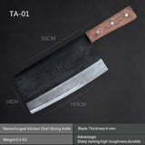 Free Shipping Deng Knives Handmade Professional Chef Knife Kitchen Slice Meat Vegetable Multifunctional Knives Forged Knives