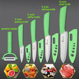 Kitchen Knives Ceramic Knives cook 3" Paring 4" Utility 5" Slicing 6"chef Knife Cooking Tools   Blade Vegetable Knives