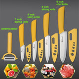 Kitchen Knives Ceramic Knives cook 3" Paring 4" Utility 5" Slicing 6"chef Knife Cooking Tools   Blade Vegetable Knives