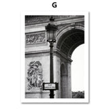 Paris Landscape Wall Art Canvas Painting Nordic Posters And Prints Black White Retro Poster Wall Pictures For Living Room Decor