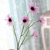 5 Heads/Branch Artificial Dasiy Flowers Silk Fake Flowers Decorative Stamen Small Daisy for Wedding Holding Flowers Home Decor