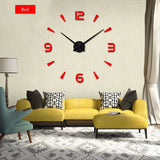 2019 New High Quality 3D Wall Stickers Creative Fashion Living Room Clocks Large Wall Clock DIY Home Decoration Acrylic + EVA