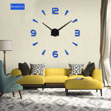 2019 New High Quality 3D Wall Stickers Creative Fashion Living Room Clocks Large Wall Clock DIY Home Decoration Acrylic + EVA
