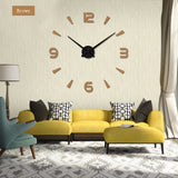 2019 New High Quality 3D Wall Stickers Creative Fashion Living Room Clocks Large Wall Clock DIY Home Decoration Acrylic + EVA